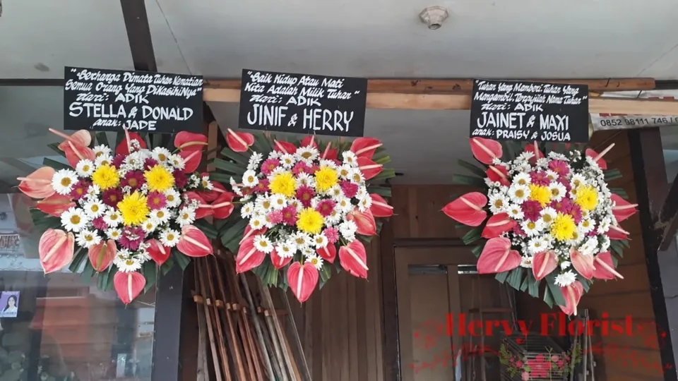 Krans Anthurium Merah