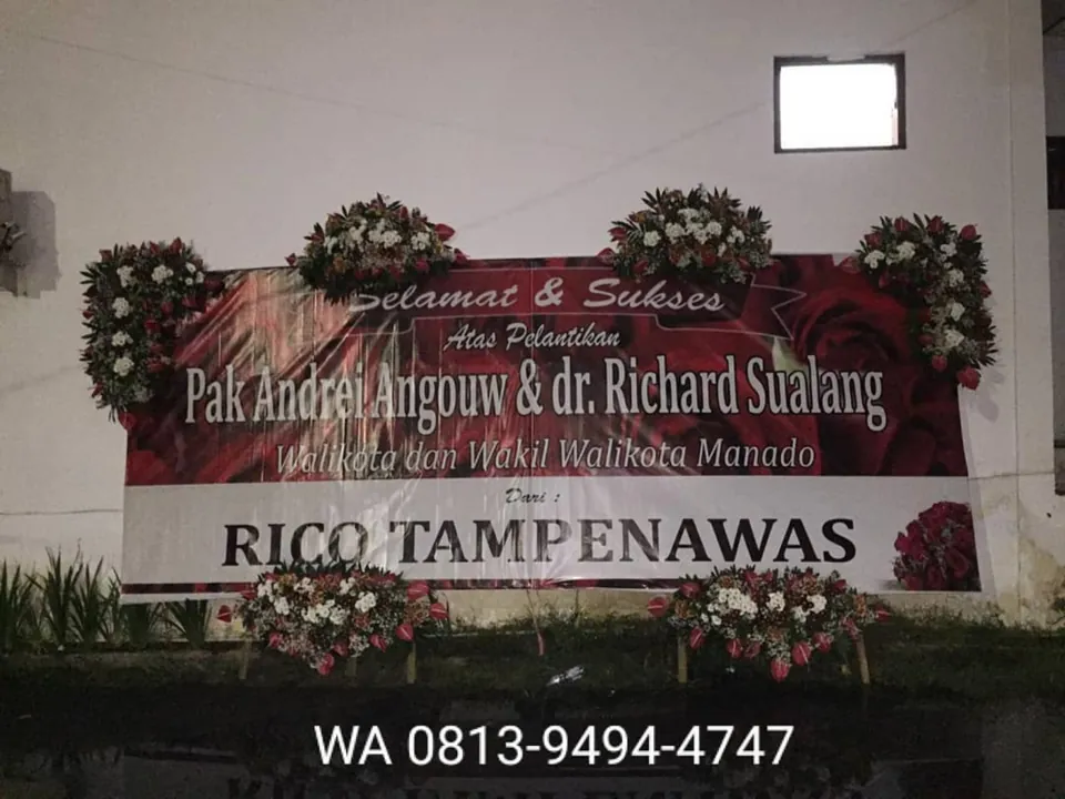 Papan Selamat Pelantikan Merah